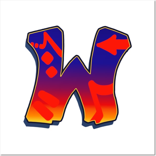 Letter W - Night Sky Wall Art by Dmitri